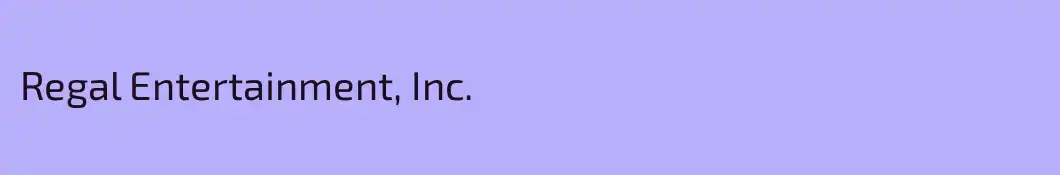 Regal Entertainment, Inc.